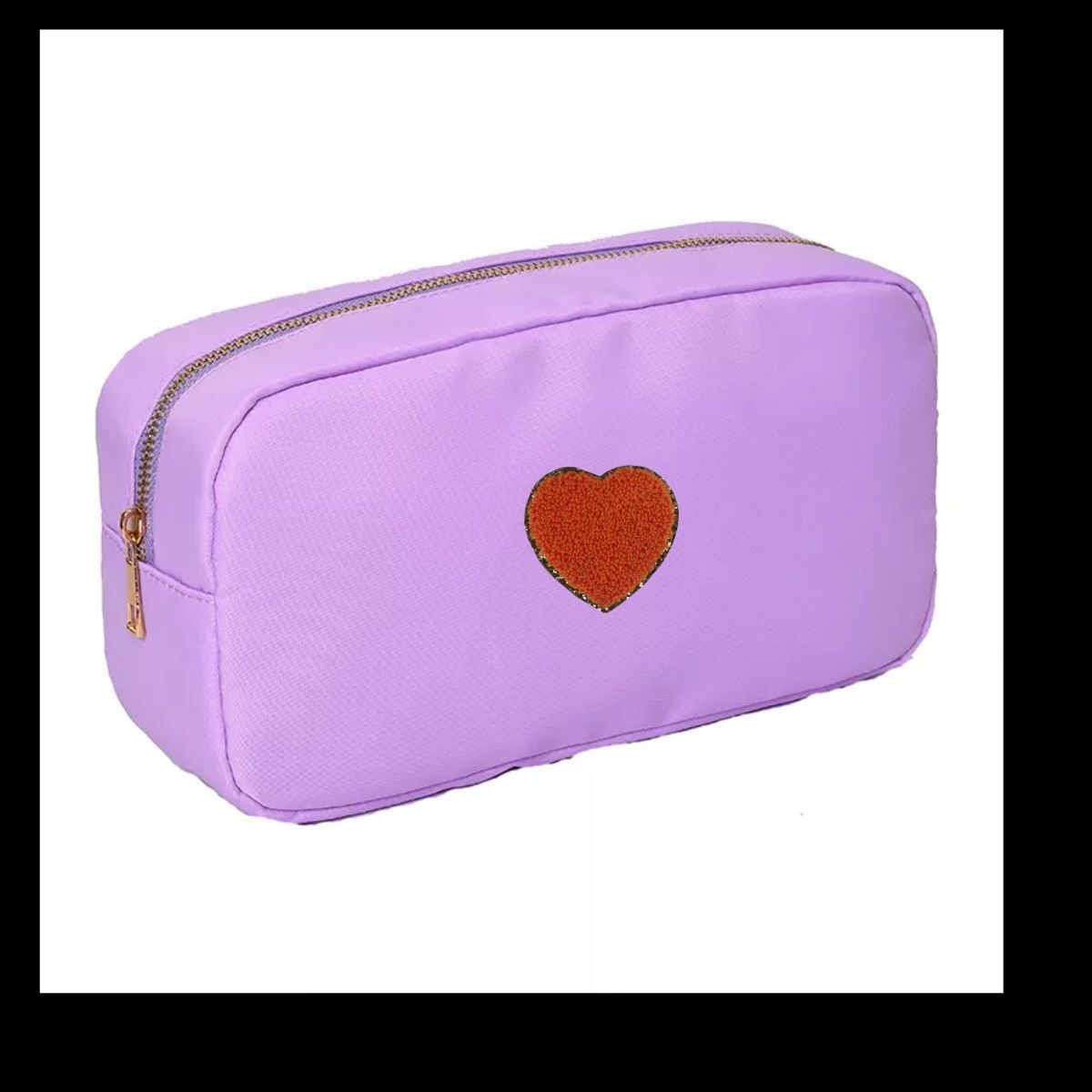 Waterproof Nylon Bag Cosmetic Bag Solid Color Makeup Bag Travel Beauty Organizer