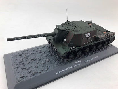 1/43 ISU-122 German 122mm Heavy Self-propelled Assault Gun Alloy Tank Model