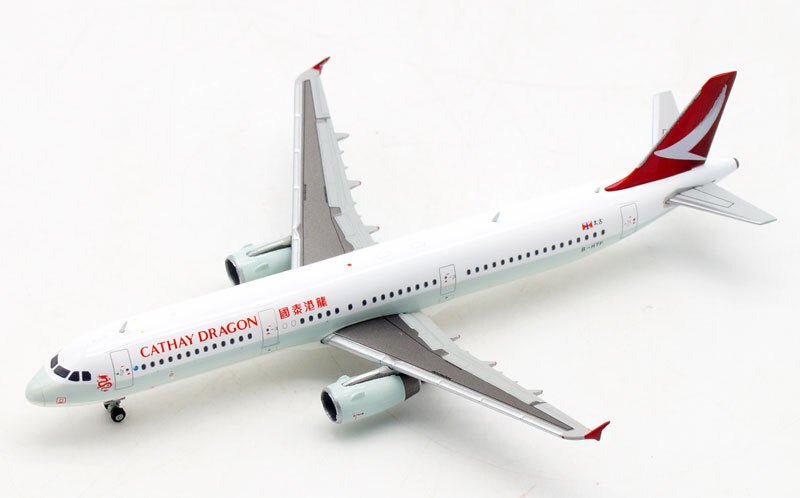 JC Wings Cathay Dragon Airline Airbus A321 B-HTF 1/400 diecast model aircraft