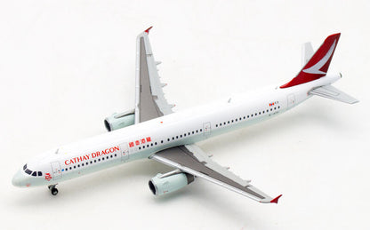 JC Wings Cathay Dragon Airline Airbus A321 B-HTF 1/400 diecast model aircraft