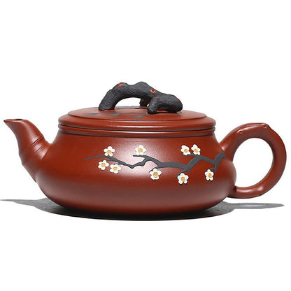 280ml Yixing Purple Clay Pot Dahongpao Plum Bossom Teapot Kung Fu Tea Set