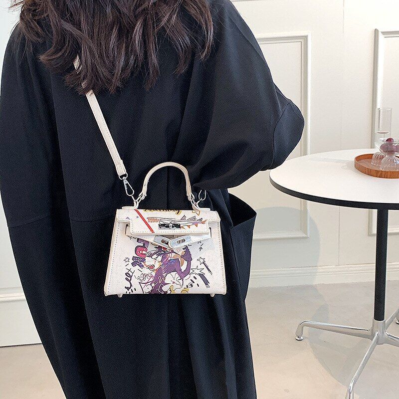 Cute Shoulder Bag Synthetic Leather Small Handbag Crossbody Purse 20*14*6CM 1 PC