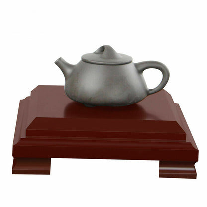 1pc Chinese Retro Wooden Display Stand Base Vase Teapot Pedestal Home Ornament