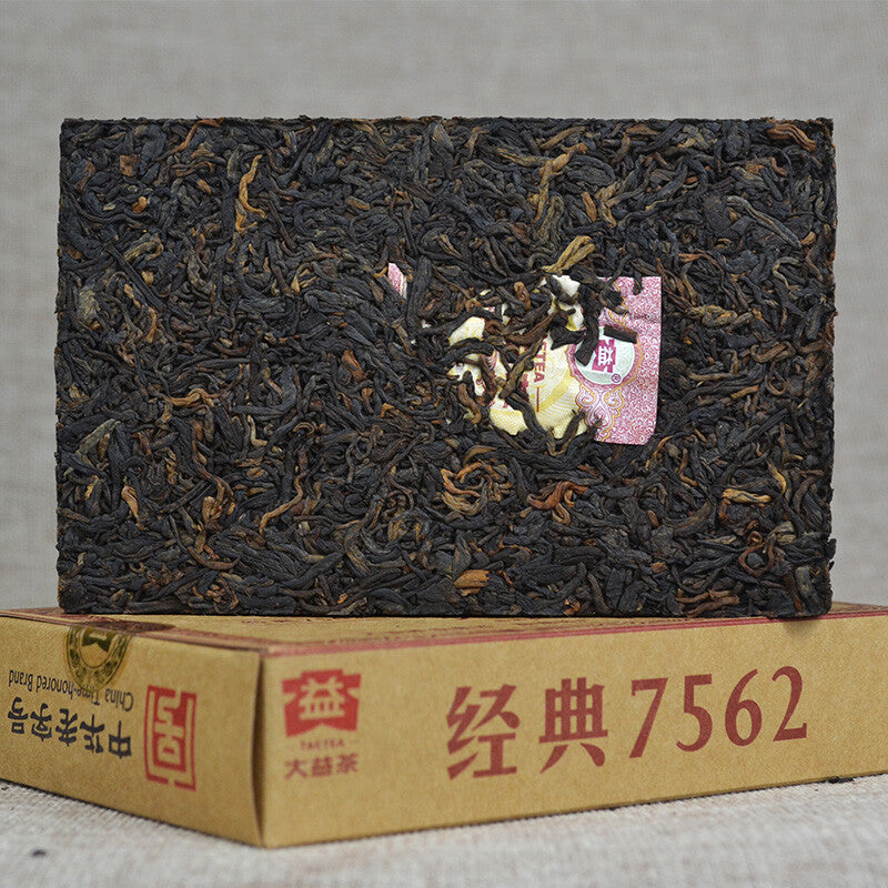 TAETEA Menghai Dayi 7562 Pu-erh Tea Brick 2016 250g Ripe Puer Pu'er 1601 Batch