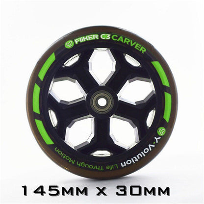 1pc 200/180/175/145/120/40/30/24mm Scooter Skating Wheel Tire PU Skateboard 12 V