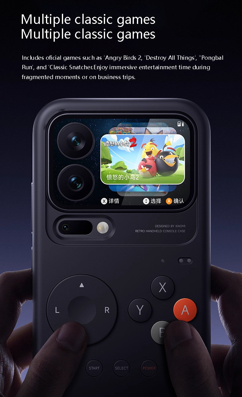 Xiaomi Mi 17 Pro/Max Retro Game Case 2025 - w/ Built-in Games