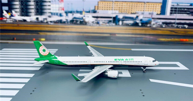 Phoenix EVA Air Taiwan new paint for Airbus A321 B-16221 1:400 Aircraft Model