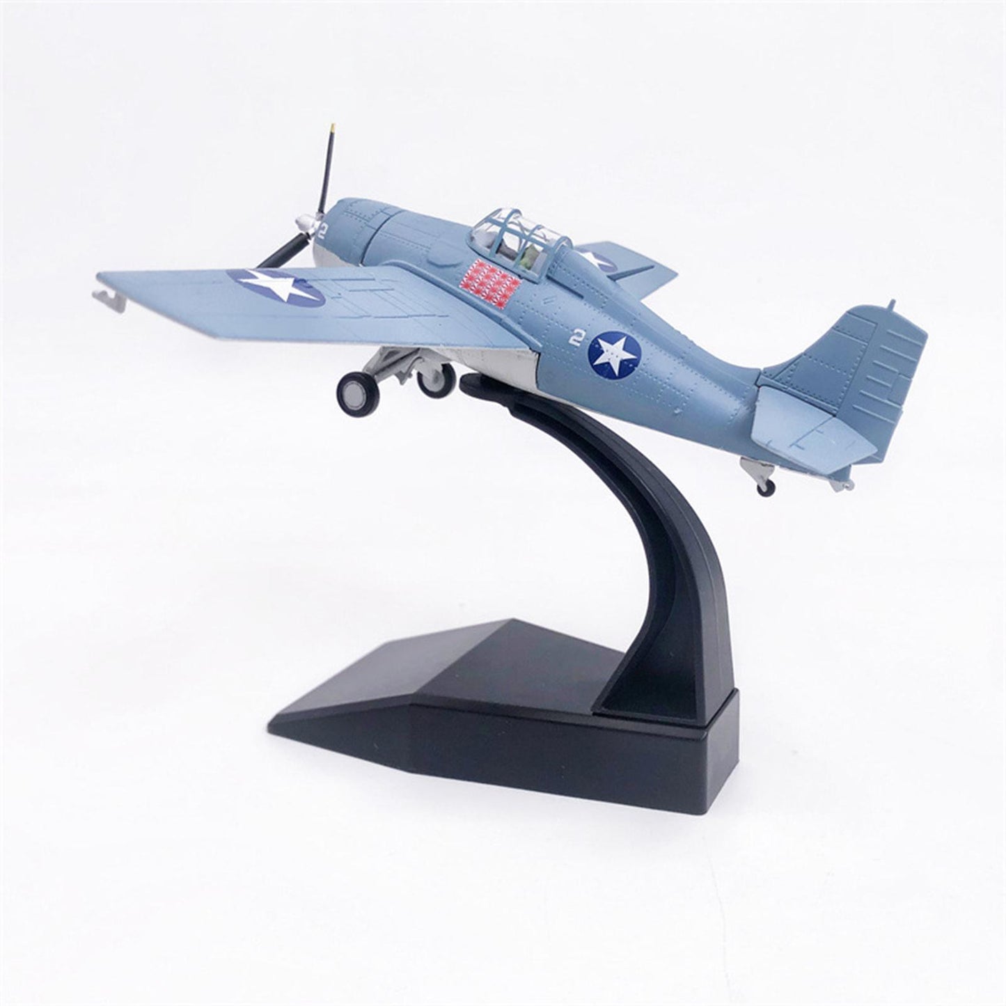 1:72 Scale Alloy US Plane Model Display Stand Table Household Decor