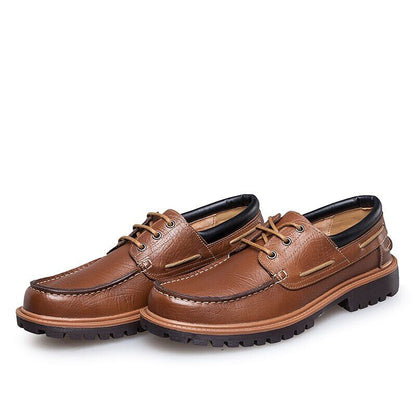 Spring Autumn Genuine Leather Men Shoes Casual Outdoor Fashion Comfortable