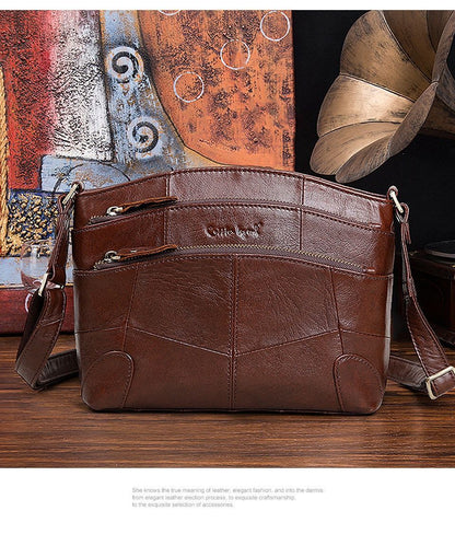 Women Shoulder Crossbody Bag Genuine Leather Large Handbags Vintage Luxury Bags