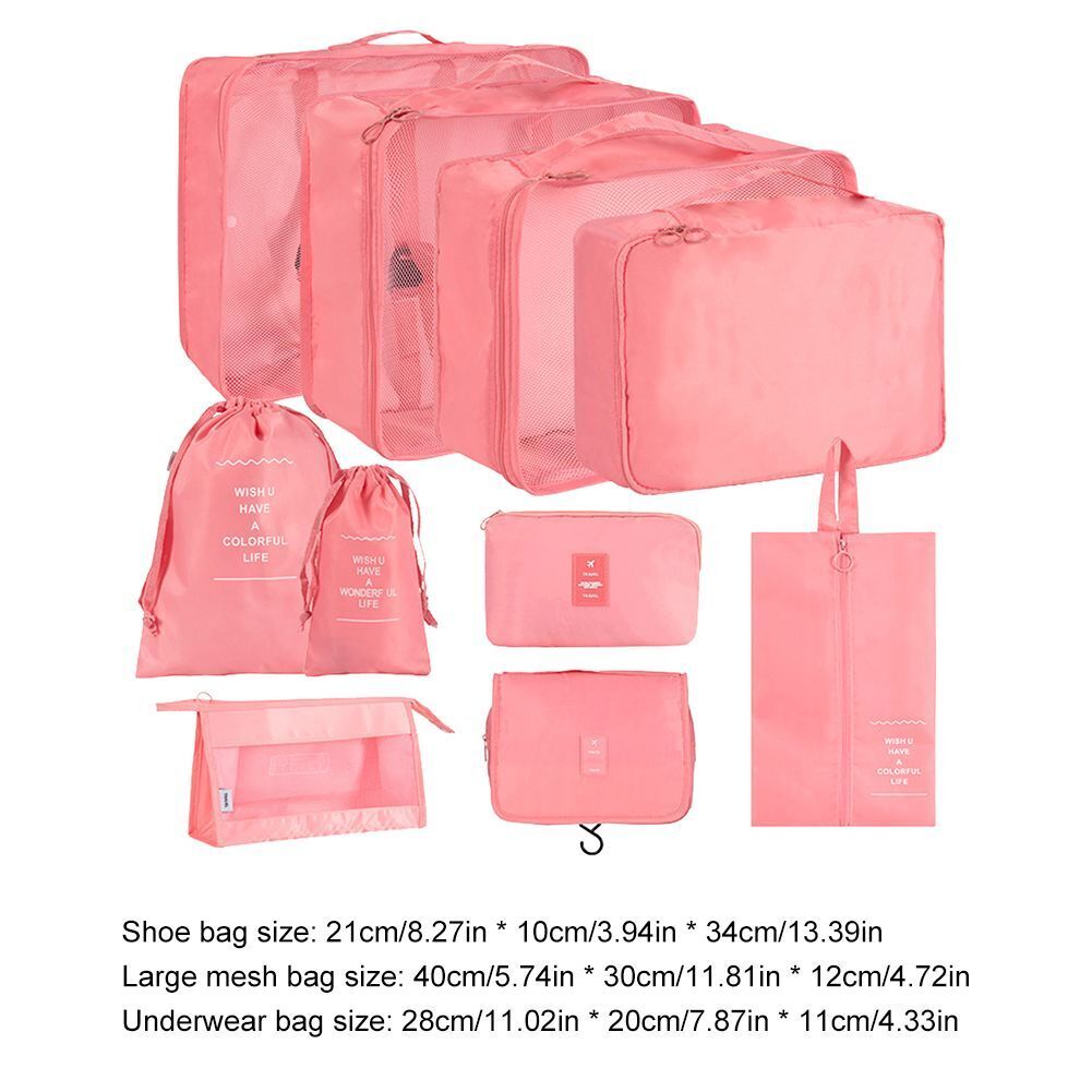 Cosmetic Packaging Bags Double Zipper Organizer Set Lightweight Breathable Mesh