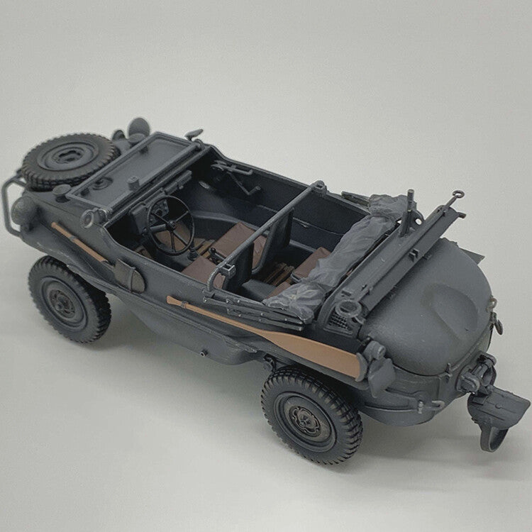 1:35 ARTISAN TYPE166 Amphibious Off-road Vehicle Plastic Diecast Military Model
