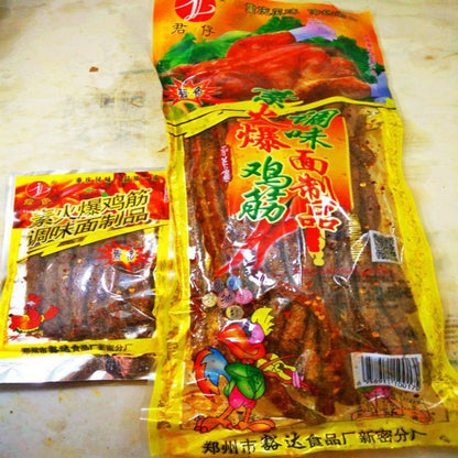 172g Chinese spicy strips snack Hot Chicken Tendon spicy strips HOT