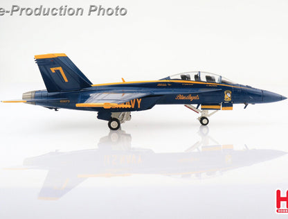 HM 1/72 F18 fighter model F/A-18F Blue Angel # 7 US Navy 75th anniversary 2021