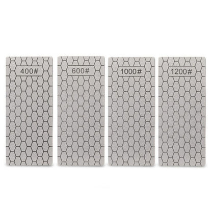 4PCS/Set 400 600 1000 1200 Grit Diamond Kitchen Knives Sharpening Plate