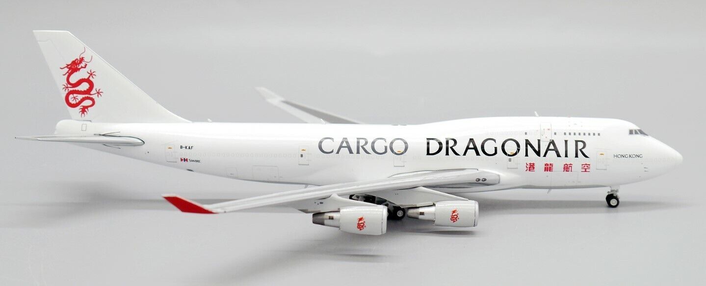 1:400 JC Wings DRAGONAIR CARGO BOEING 747-400F Aircraft Diecast Airplane Model