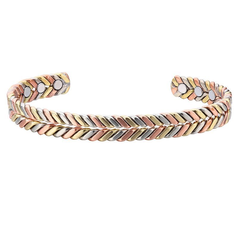 Women Healing Bracelet Tibetan Pure Copper Magnetic Men Fashion Jewelry Bangles