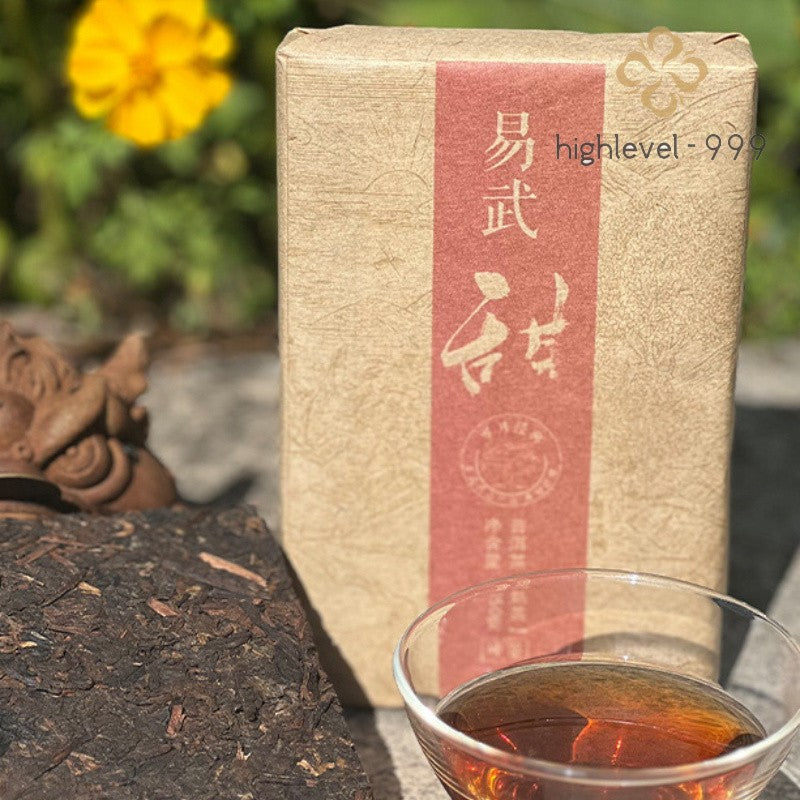 250g Ripe Pu'er Tea Brick Yunnan Menghai Yiwu Dark Tea Aged Dried Leaf Tea