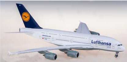 1:200 SQ Wings Lufthansa Airbus A380 Passenger Airplane Diecast Plane Model