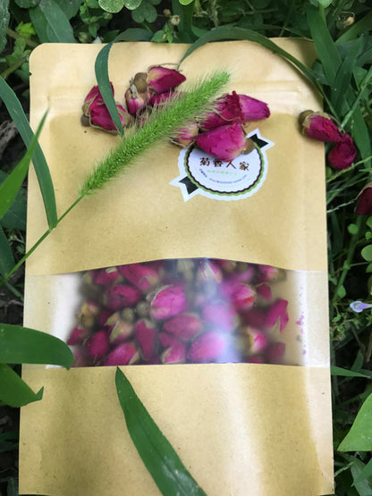 Chinese Flower Red Rose Bud Tea,Aroma Dry flowers, Floral Herbal Blooming Tea
