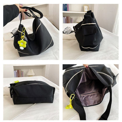 Shoulder Bag Versatile Small Fresh Canvas Crossbody Bags Large Purse Geometric