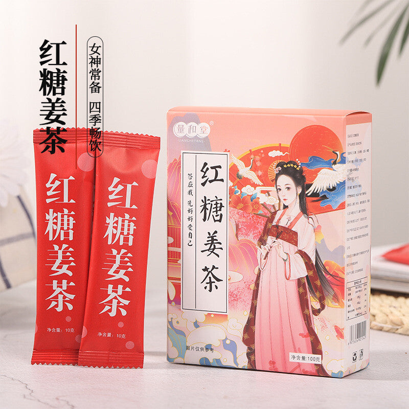 Brown Sugar Ginger Jujube Health Tea Tea Instant Granular Herbal Tea Solid Drink