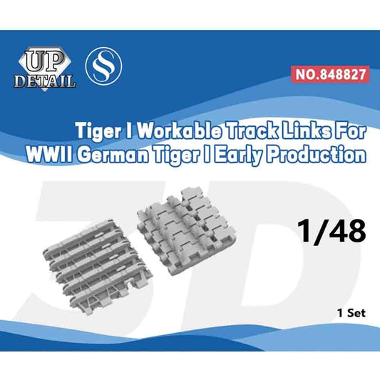 SSMODEL SS848827 1/48 Workable Track Links WWII German Tiger I Early Production