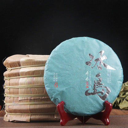 357g Icelandic Raw Tea Cake Spring Tea Pure Sweet Mengku Pu'er Seven Seed Cake