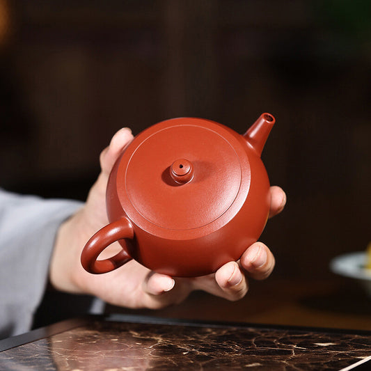 Yixing Zisha Dahongpao Clay Pot Pottery Teapot Tea Pot Handmade Words Hanzi