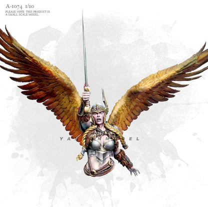 1/8 resin figures model Bust of Angel Swordsman unassembled unpainted