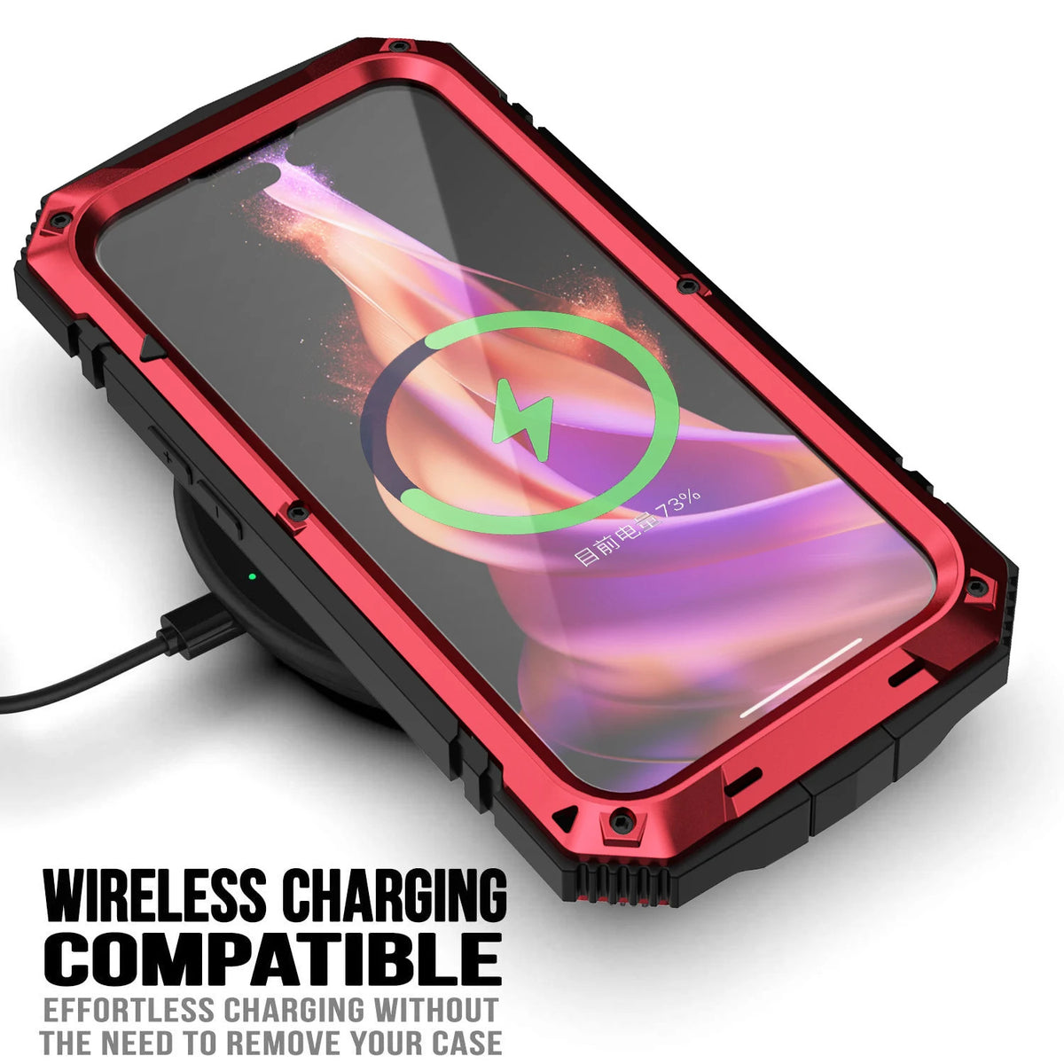 Full-Body Rugged Armor Aluminum Alloy Phone Case for iPhone 17 Pro Max/16/15