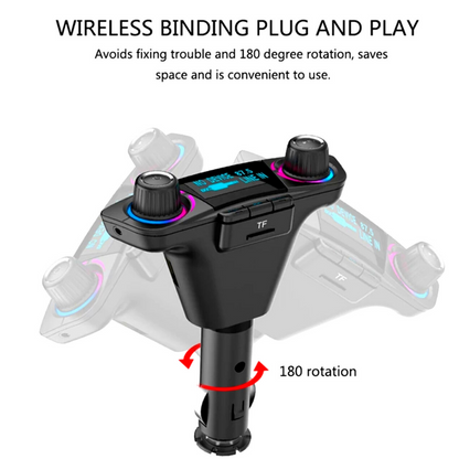 Universal Cargador De Reproductores Para Carro Reproductor Con Bluetooth MP3 USB