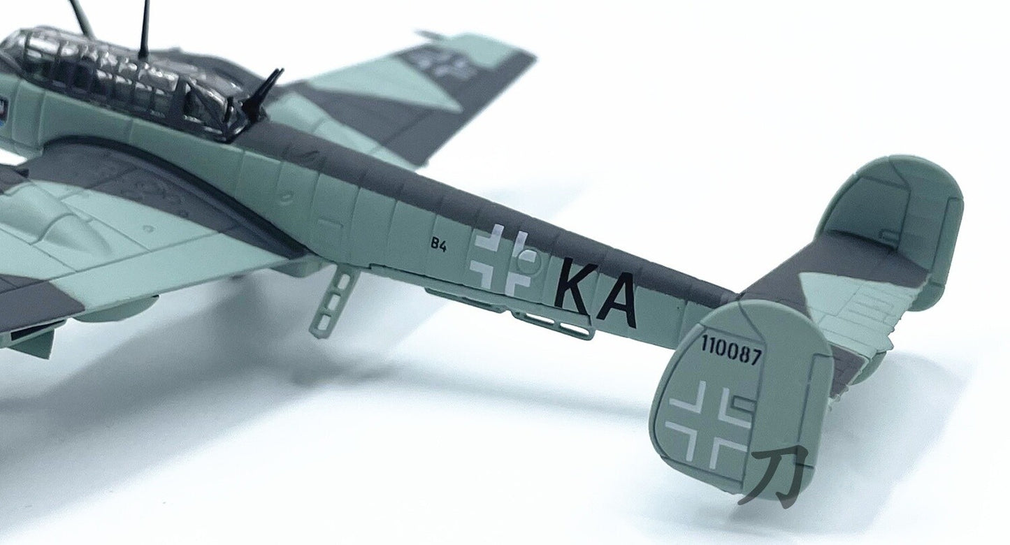 1:100 AMER NAZI GERMANY 1944 Bf-110 G-4 Fighter Airplane Diecast Aircraft Model