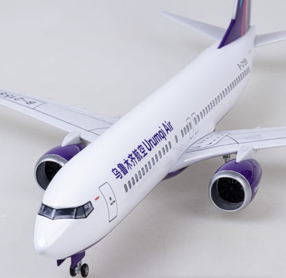 1:85 47CM Urumqi Air BOEING 737 MAX Plane Landing gear Resin Aircraft Model