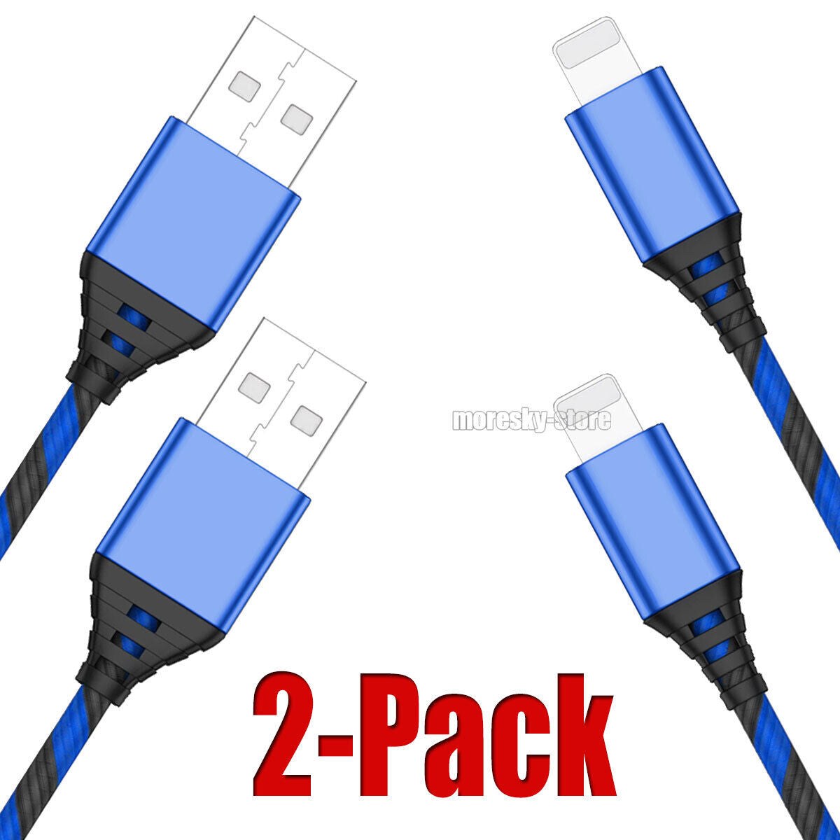 2xCharging Cable 3/6/10ft Data Sync Charge Cord For Apple iPhone 14 Pro Max Plus