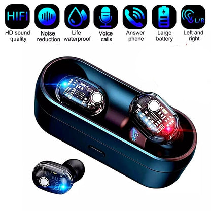 Bluetooth Earbuds for iphone Samsung Android Wireless Earphone IPX7 Waterproof