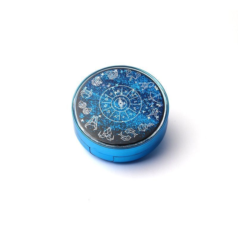 Contact Lens Case Fashion Portable Glitter Bling Stars Eye Care Storage 72x25mm