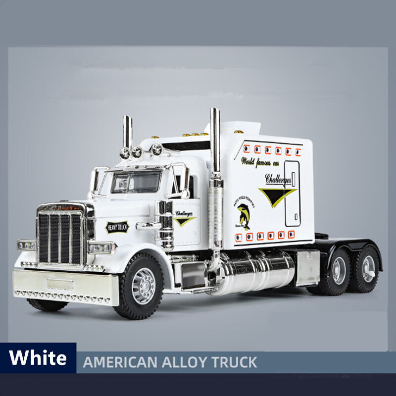 1:24 Trailer Truck Head Diecast Model Car Container Transport Vehicle Toy Gift