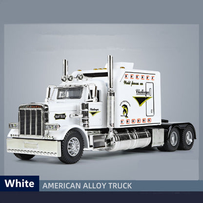 1:24 Trailer Truck Head Diecast Model Car Container Transport Vehicle Toy Gift