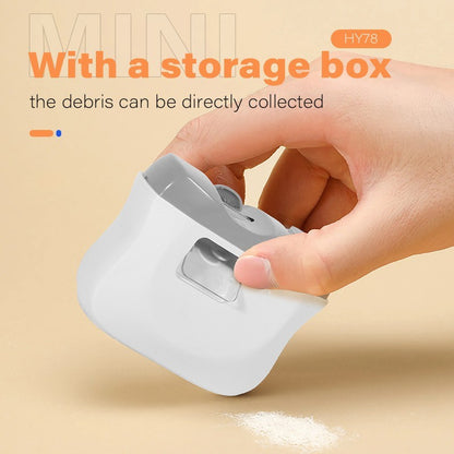 2 in1 Usb Rechargeable Nail Trimmerr Automatic Electric Elderly Nail File Cutter