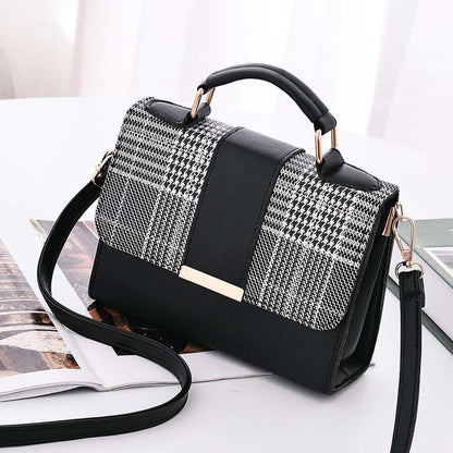 2pc Set Women PU Leather Handbags Shoulder Bags Tote Messenger Bag Satchel Purse