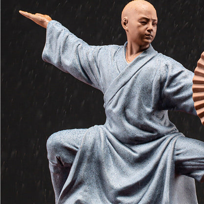 Kungfu Boy Zen Style Yixing Zisha Tea Pet Purple Clay Monk Statue On Tea Tray