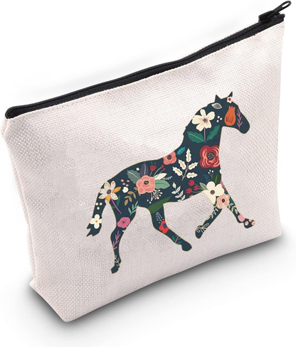 TOBGBE Horse Gift Lover Makeup Bag Inspirational for Women...