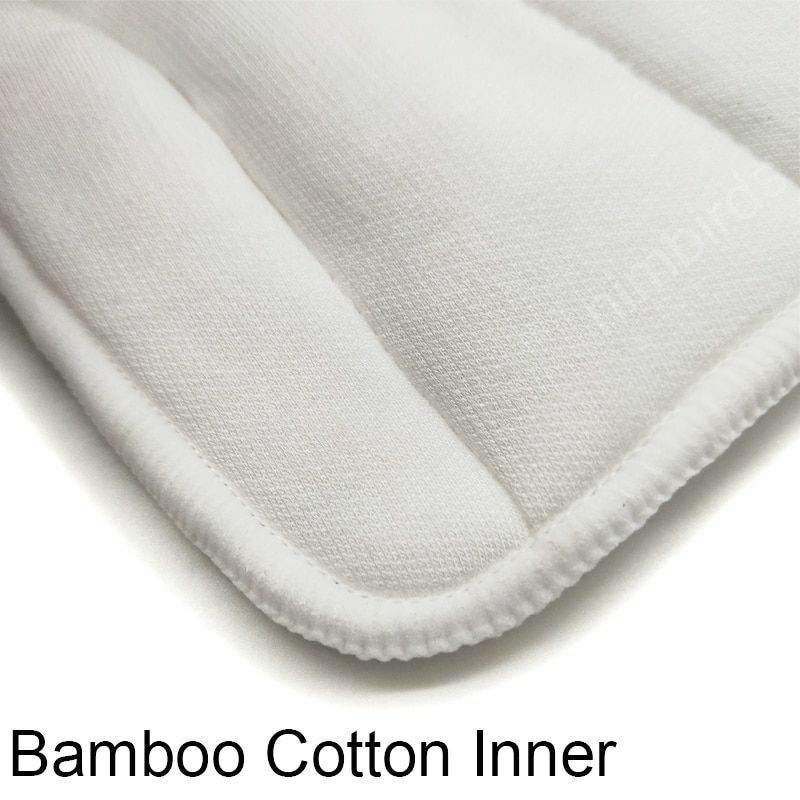 Reusable Washable Diaper Inserts Bamboo Cotton Elastic Inserts Boosters Liners