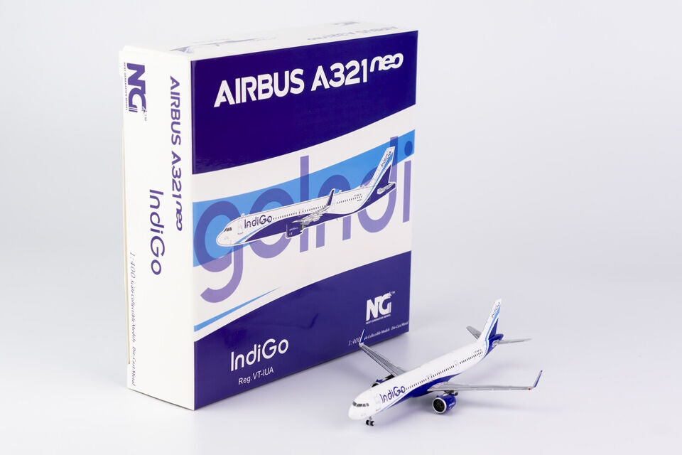 1:400 NG Model IndiGo AIRBUS A321neo Passenger Airplane Diecast Aircraft Model