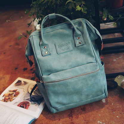 Synthetic Leather Backpack Shoulder Bag Laptop Schoolbags 40*26.5*17CM Polyester
