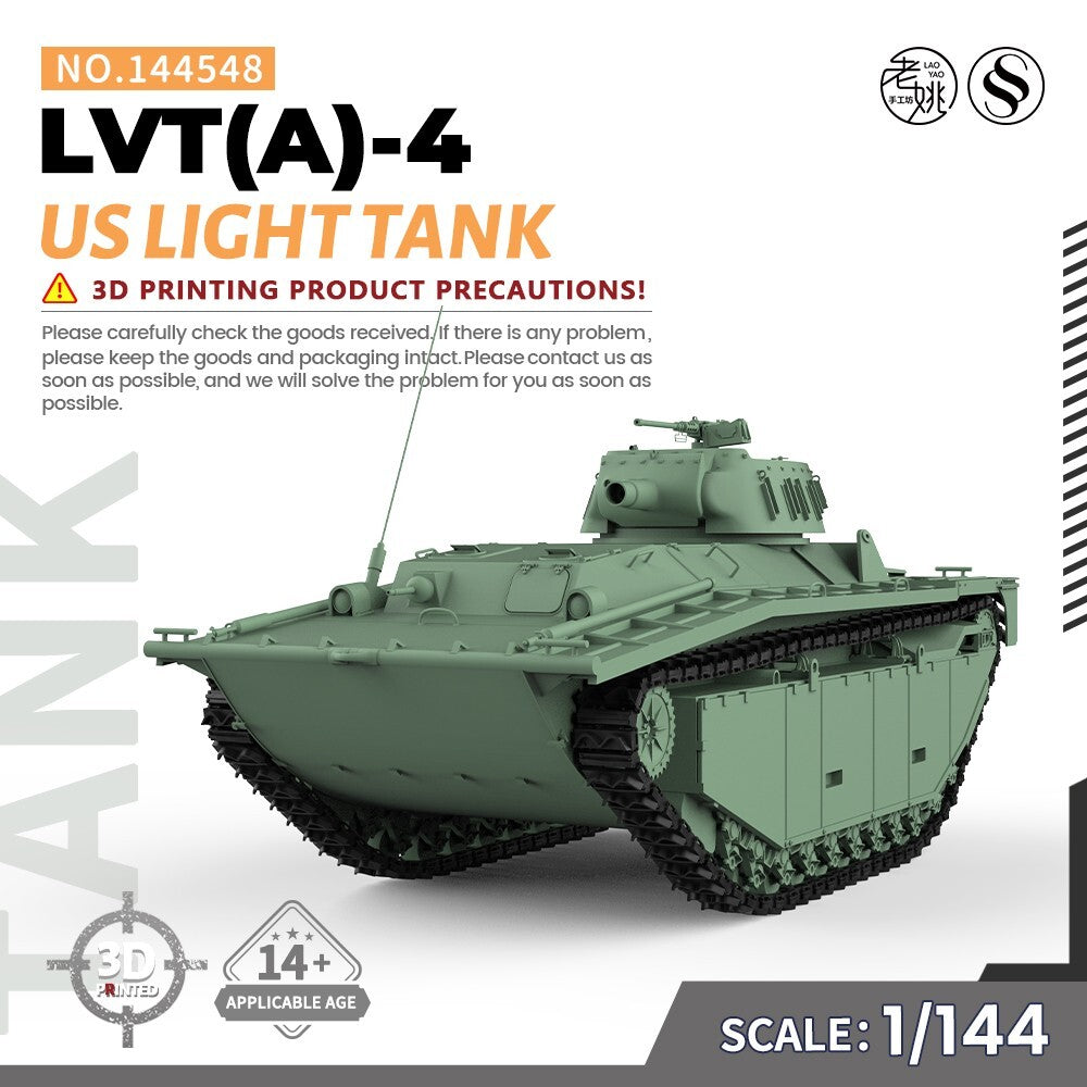 SSMODEL SS144548 1/144 Military Model Kit US LVT��A)-4 LIGHT TANK