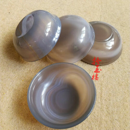 China handmade jade carving Kung Fu teacup tea bowl pure natural agate tea bowl