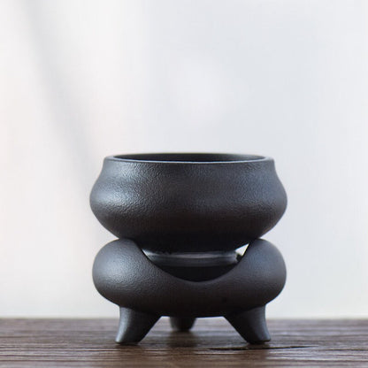 Black Ceramic Tea Strainers Accessory