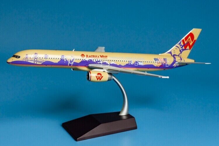 1:200 GeminiJets American West BOEING 757-200 Passenger Airplane Diecast Model